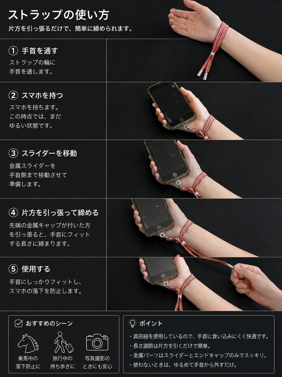 ストラップの使い方